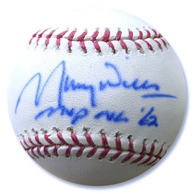 Maury Wills Signed Autographed MLB Baseball Dodgers "MVP NL '62" JSA TT40905 - Image 1 of 3