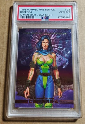 1993 MARVEL MASTERPIECES X-MEN 2099 DYNA-ETCH #S2 CEREBRA DYNA-ETCH GEM MINT 10 - Image 1 of 2