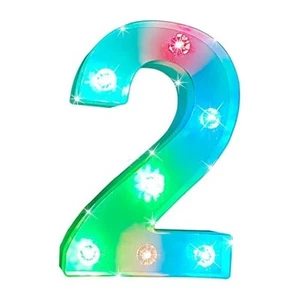 Decorative Led Light Up Number, Light Up Number Sign for Night Alphabet lamp-2 - Picture 1 of 7