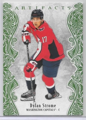 DYLAN STROME 2025-26 UD ART. LIME GREEN SP INSERT/# 58/125/CAPITALS - Image 1 of 2