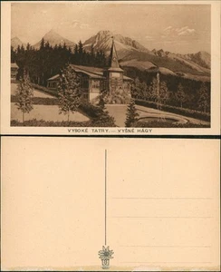 Postal Vysoké Tatry VYŠNÉ HÁGY 1922 - Imagen 1 de 3