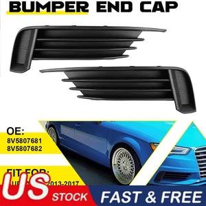 Front Bumper Fog Light Lamp Cover Grille Left & Right For Audi A3 S3 2013-2017 - Bild 1 von 10