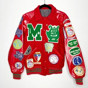 1985 Texas High School Letterman's Jacket Womens Size M Drum Major Color Guard - Picture 1 of 22