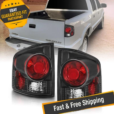 Luzes traseiras Anzo 211034 preto/vermelho estilo 3D euro para 1995-2003 Chevy S10 - Imagem 1 de 4
