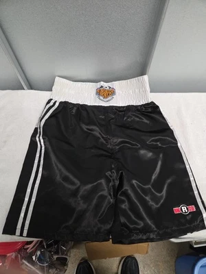 Ringside Mens Pro-Style Boxing Trunks Black Size XL  - Image 1 of 4