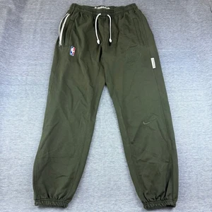 Nike NBA Portland Trail Blazers Standard Issue Olive Green Sweatpants Drawstring - Picture 1 of 6