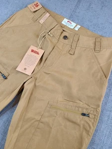 *NWT* Fjallraven Pants Womens Brown Abisko Lite Trekking Trousers G-1000 - 27-28 - Picture 1 of 9
