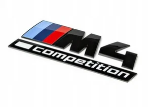 NEW BMW M4 COMPETITION G82 G83 REAR BOOTLID BADGE BLACK 51148084165 - Picture 1 of 3