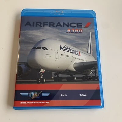 AIRFRANCE / A380 Blu Ray World Air Routes Rare 2014 Paris To Tokyo Just Planes - Image 1 of 4
