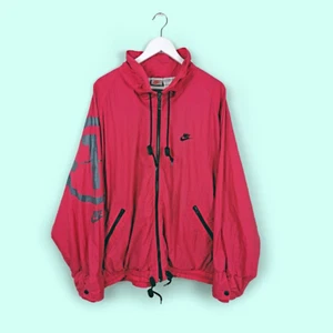 NIKE Vintage 90's grey Tag Unisex Pink Shell Track Jacket Windbreaker - XXL - Picture 1 of 13