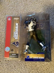 Mcfarlane NFL St. Louis Rams safety Jason Sehorn #42 figura de persecución serie 7 - Imagen 1 de 4