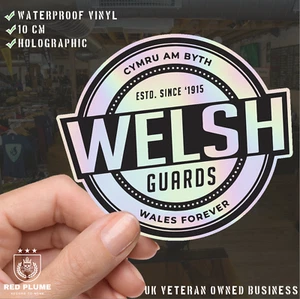 Welsh Guards Retro Hologram Decal - Limited Edition - Picture 1 of 4