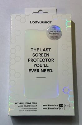 BodyGuardz APEX Tempered Glass Screen Protector for Apple iPhone 15/15 Pro 6.1" - Image 1 of 2