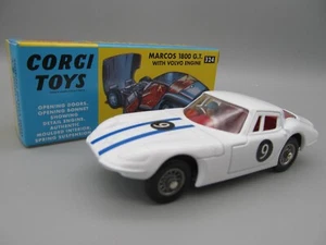 Corgi No 324 Marcos 1800 GT in White, Excellent & boxed. - Picture 1 of 11