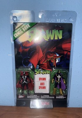 McFarlane Page Punchers 3" Figura Paquete de 2 con Libro de Cómics Spawn y Anti Spawn Foto 1 de 4
