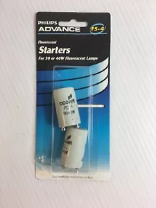 Philips Advance FS-4 Fluorescent Starters For 30 Or 40W Fluorescent Lamps - Picture 1 of 6
