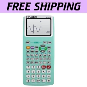 Compact Graph Functions Scientific Calculator for AP Math Exam Prep - Mint Color - Picture 1 of 11