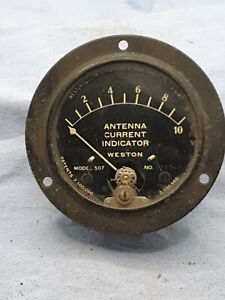 Vintage Western Antenna Current Indicator Meter/gauge uk seller