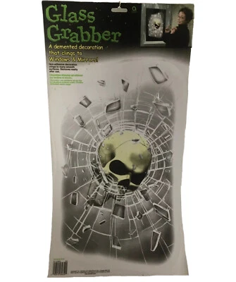 Espejo de cristal con calavera roto esqueleto decoración de ventana de Halloween adhesivo Foto 1 de 3