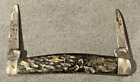 Antique Camillus #40 2 blade folding pen knife with bone handles--224.24