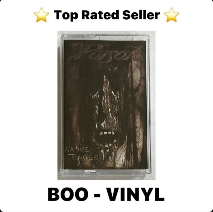 Poison Native Tongue Cassette Tape Rock EX / M Condition - Imagen 1 de 4