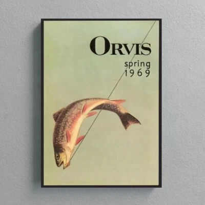 Orvis Spring 1969 Fishing Vintage Poster, Fishing Lover Poster
