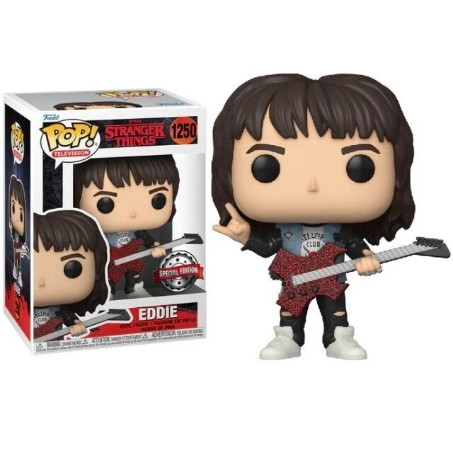 FUNKO POP ! TV NETFLIX STRANGER THINGS S4 - EDDIE (1250) GUITAR SPECIAL EDITION - Immagine 1 di 1