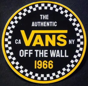 PEGATINA FURGONETAS "OFF THE WALL 1966" (3" REDONDA) BRILLANTE MUY LIMITADA - Imagen 1 de 1
