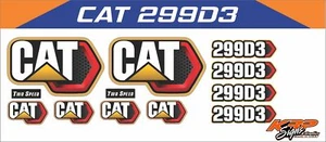 CAT 299D3 Vinyl Decal Set - Picture 1 of 1