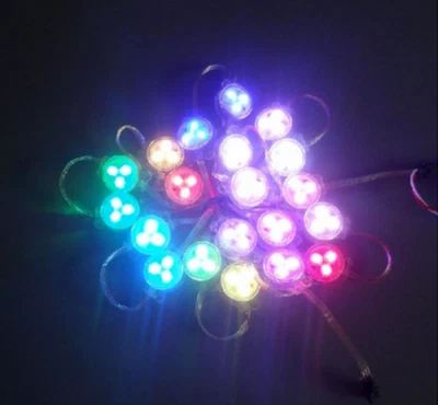 STRINGA 30 LUCI LED RGB 12-24V SMD 5050 INSEGNE GIOSTRE DECORAZIONI LUMINARIE - Immagine 1 di 3