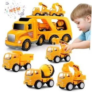 Construction Truck Toddler Toys Car: Toys for 2 3 4 Year Old Boy 5 in 1 - Picture 1 of 7