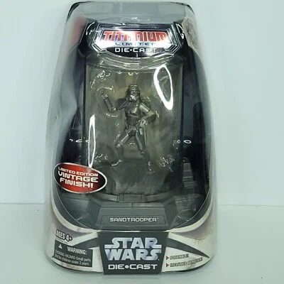 Star Wars Hasbro Die Cast Titanium Series ACABADO VINTAGE SANDTROOPER NUEVO Foto 1 de 4