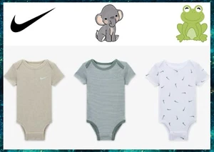 Nike Baby Nike Baby Essentials 3er Pack Bodys Größe 6 Monate Brandneu - Bild 1 von 4