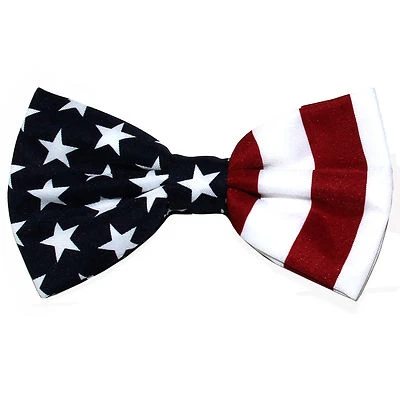 New formal men's pre tied Bow tie July 4th american flag red white blue party  - Image 1 of 3