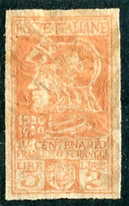 ITALIA: (14306) FACSÍMIL ÚNICO DIBUJADO A MANO DE 5 LIRAS - Imagen 1 de 1