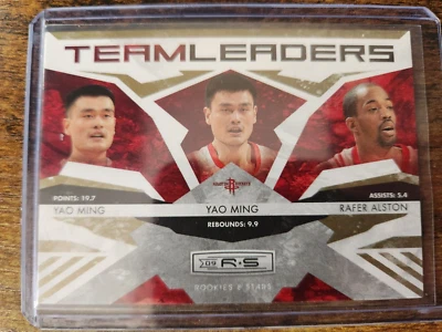 2009-10 Rookies & Stars Yao Ming Alston Team Leaders Gold 322/500 #10 Rockets - Image 1 of 2