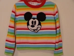 Disney Store Sweater Girl's Mickey XS (4) Multi Color - Picture 1 of 6