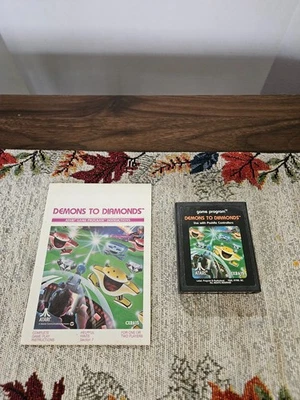 ATARI 2600 Demons to Diamonds -- (1982) -- TESTED WORKING!! w/MANUAL!! - Image 1 of 3