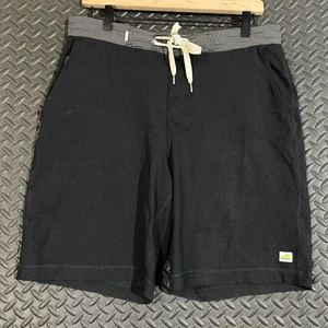 Pantalones Cortos Vuori Negros Elastizados con Cordón Para Hombre 30 Rendimiento Atlético Natación Híbrido - Imagen 1 de 8
