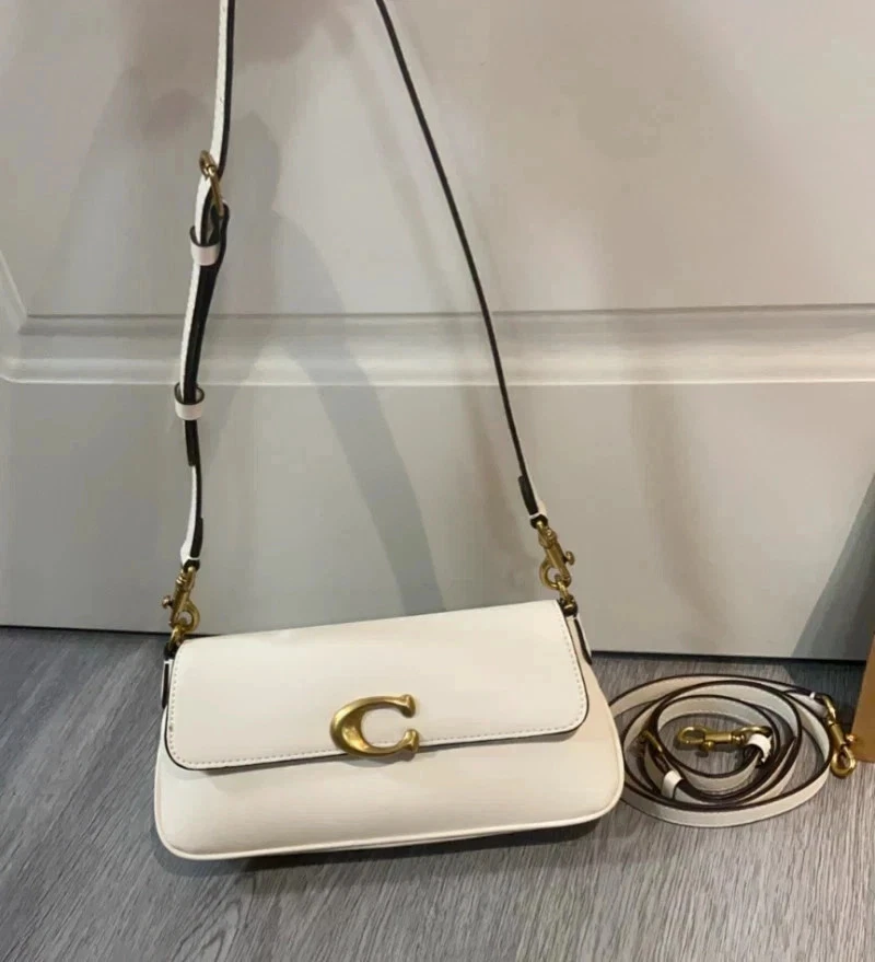 Coach Leather Jet Shoulder Bag Brass/Maple CAM16