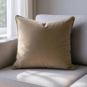 Style Furnishings Berkshire Filled Cushion Biscuit - Picture 1 of 4