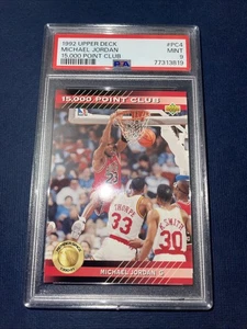 1992 MICHAEL JORDAN Upper Deck 15,000 Point Club #PC4 PSA 9 Mint - Picture 1 of 2