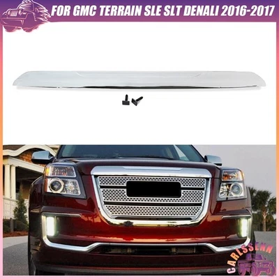 Front Upper Hood Molding Trim For GMC Terrain SLE SLT Denali Style 2016-2017 Foto 1 de 4