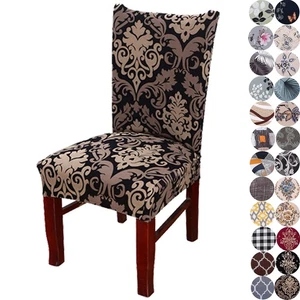 Stretchy Parson Chair Slipcovers for Dining Room Chair seat Covers Chair Prot... - Picture 1 of 8
