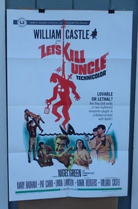 LET'S KILL UNCLE MOVIE POSTER U.S. 1 SHEET 27"x41 NIGEL GREEN - Picture 1 of 7