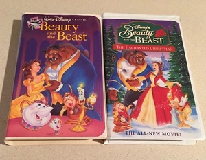 ✨REDUCED✨Beauty&The Beast VHS’92Disney's Classic-1325 W/Enchanted Christmas - Picture 1 of 12