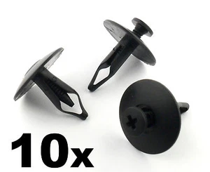 10x Ford Bumper, Grille & Radiator Cover Plastic Trim Clips- 6mm Hole, Scrivet - Picture 1 of 1