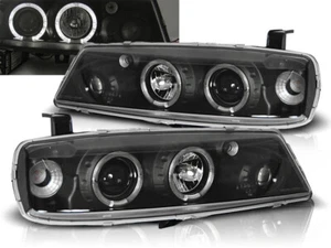 OPEL CALIBRA 1990-1994 1995 1996 1997 HEADLIGHTS LPOP07 ANGEL EYES - Picture 1 of 1