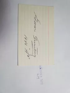 Tarjeta indexada firmada por George Armstrong certificada por subasta JSA - Imagen 1 de 2