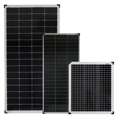 SOLARTRONICS Solarmodul Solarpanel 50 100 180 200 240 Watt Mono 36V für 24V Solarsystem PV 0%